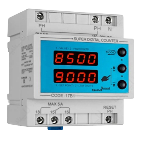 شمارنده دیجیتال کانتر مدل SDC-2M - کد 17B1 - شیوا امواج Shiva Amvaj